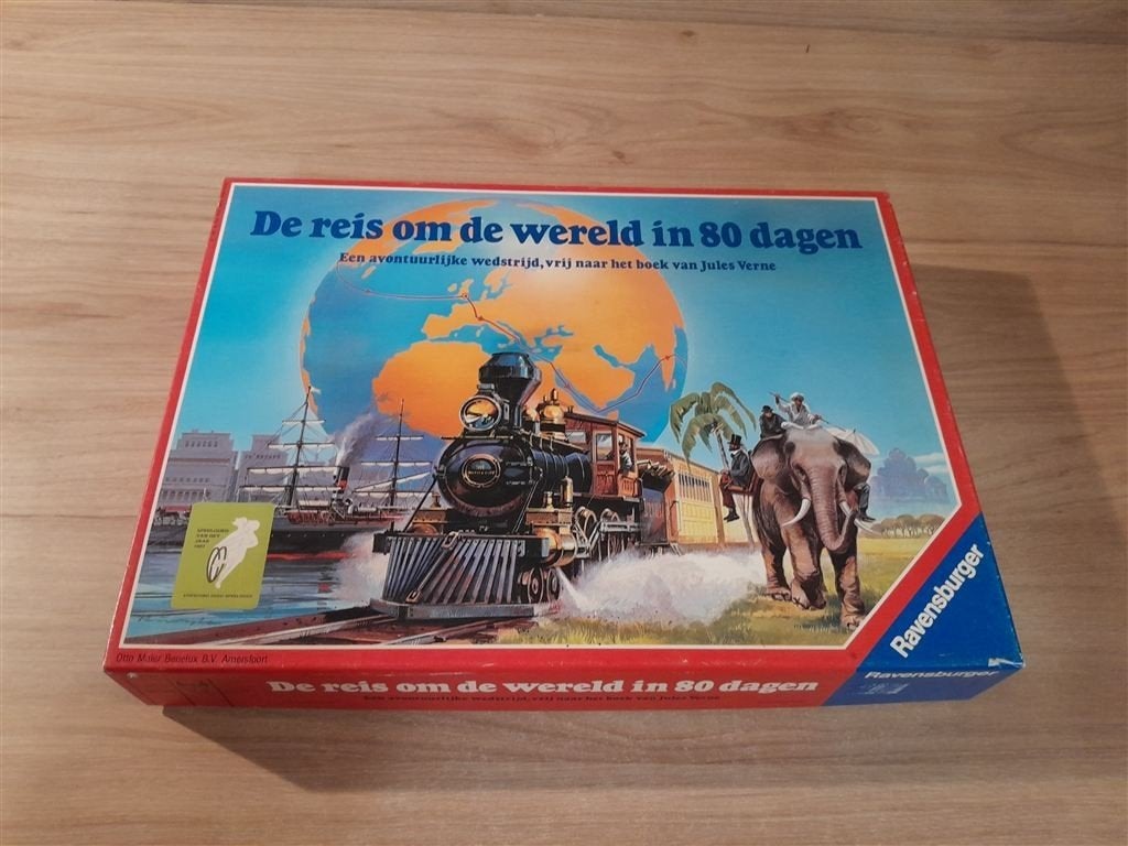 de reis om de wereld in 80 dagen - s5849, Hobby en Vrije tijd, Gezelschapsspellen | Bordspellen, Verzenden, Zo goed als nieuw