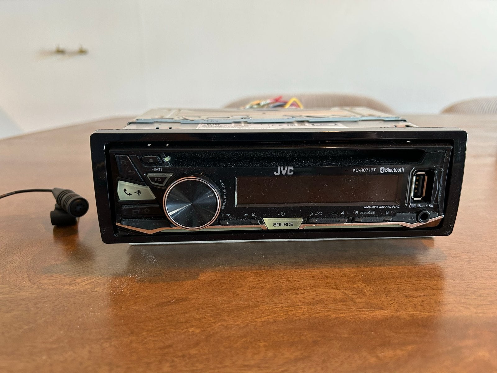 Autoradio JVC KD-R871BT 1DIN bluetooth CD USB handsfree, Ophalen of Verzenden, Zo goed als nieuw