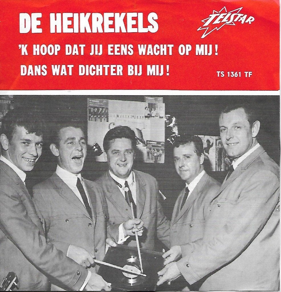 De Heikrekels -`k hoop dat jij eens wacht op mij ! (Telstar), Fotohoes, Ophalen of Verzenden, Gebruikt, Nederlandstalig