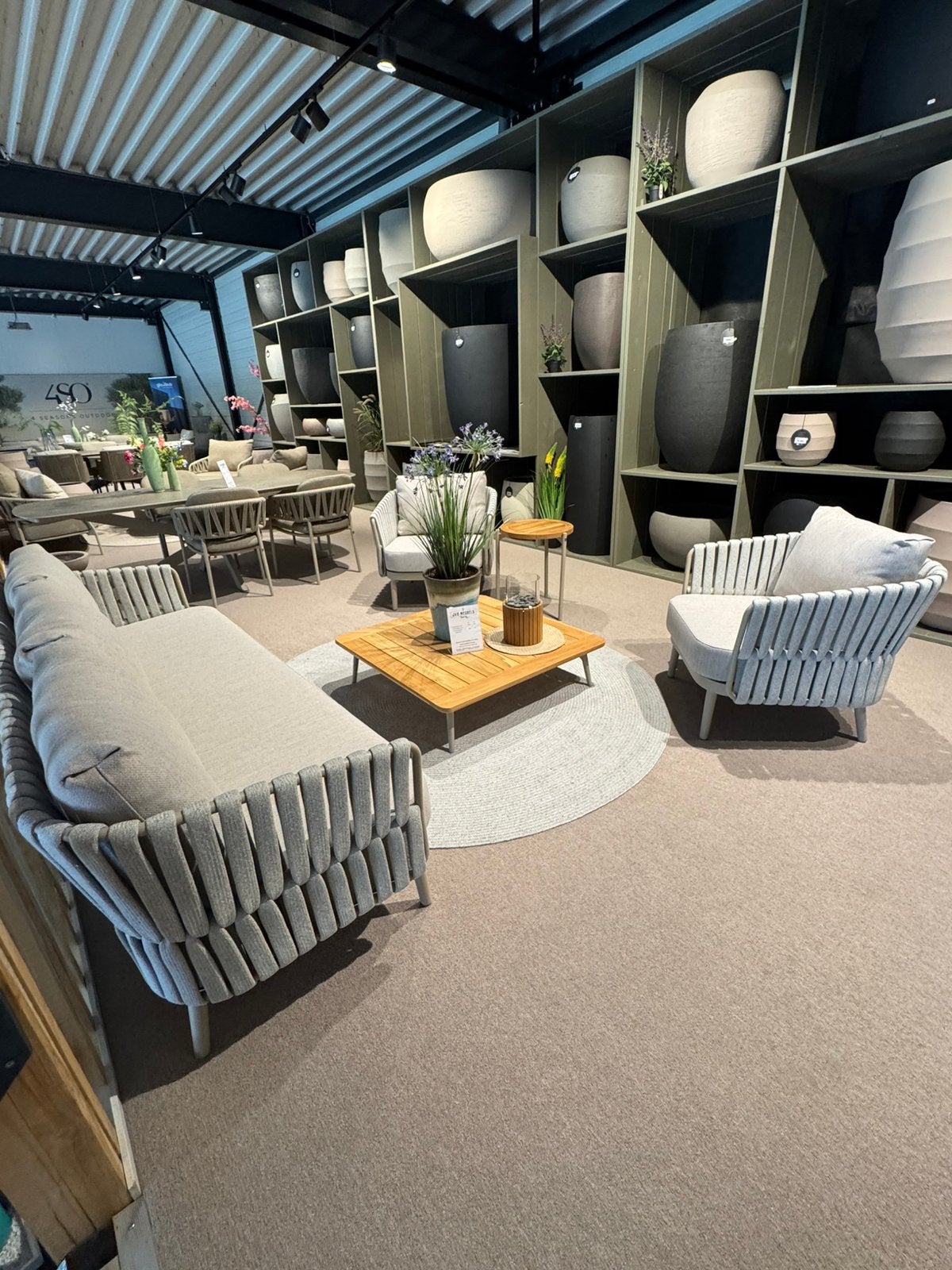 Eva loungeset taste by 4 seasons outdoor winkelmodel, Ophalen, Loungeset, 5 zitplaatsen, Overige materialen