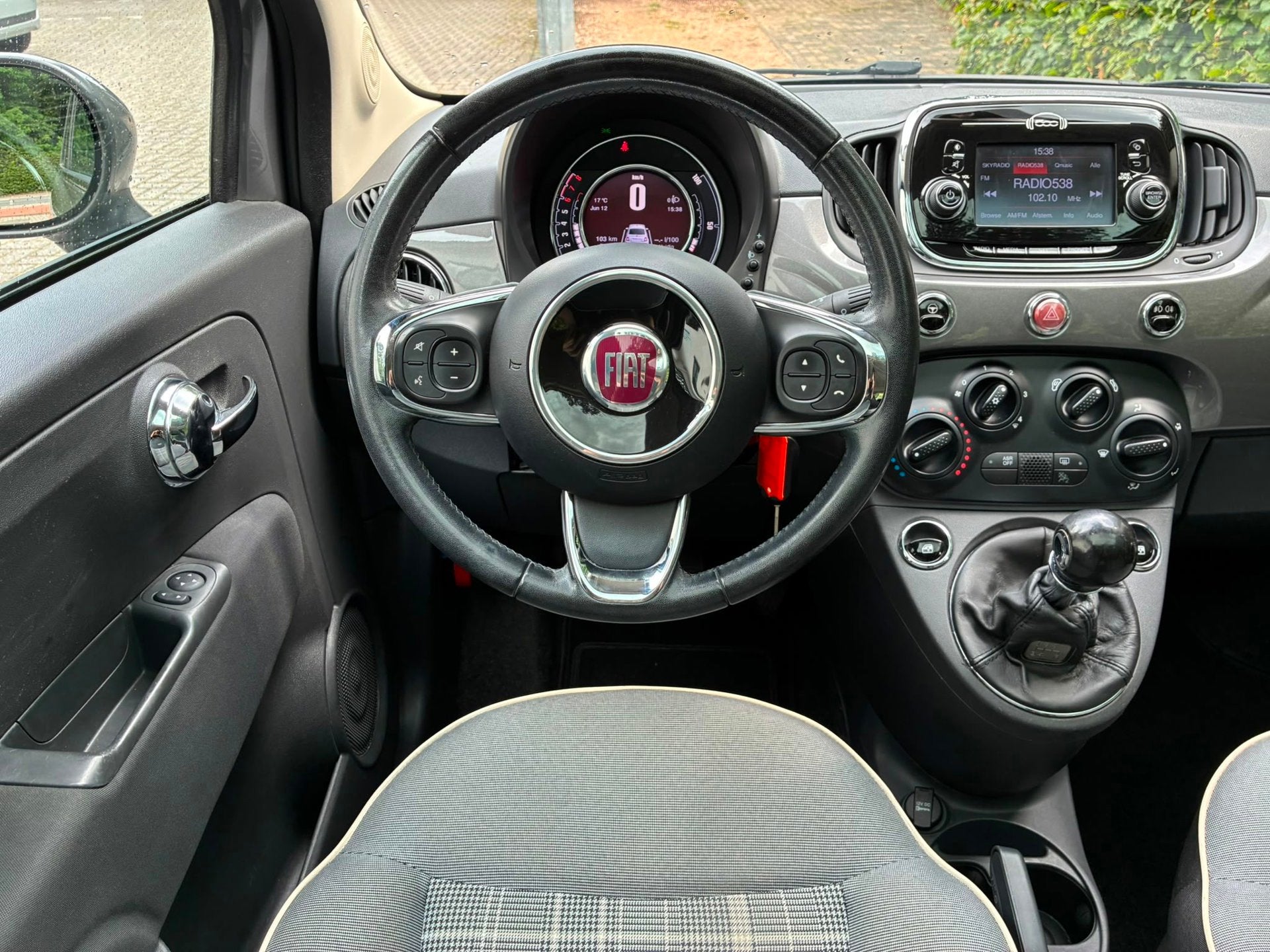 Fiat 500 1.2 S I Panoramadak I Navigatie, Auto's, Voorwielaandrijving, Stof, Gebruikt, 4 cilinders