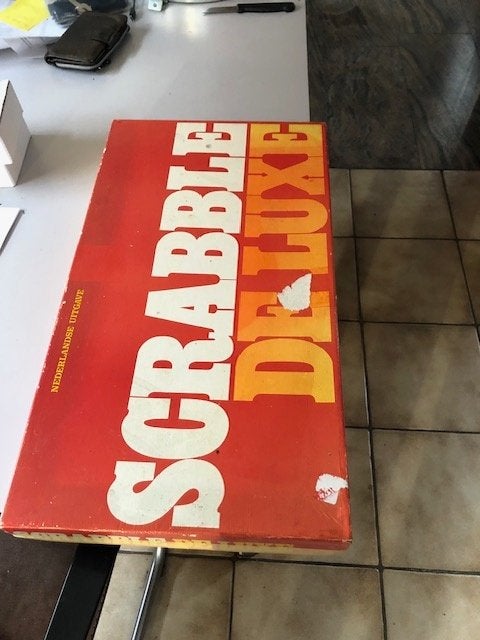 Scrabble de Luxe Nederlandse uitgave, Drie of vier spelers, Ophalen of Verzenden, Gebruikt