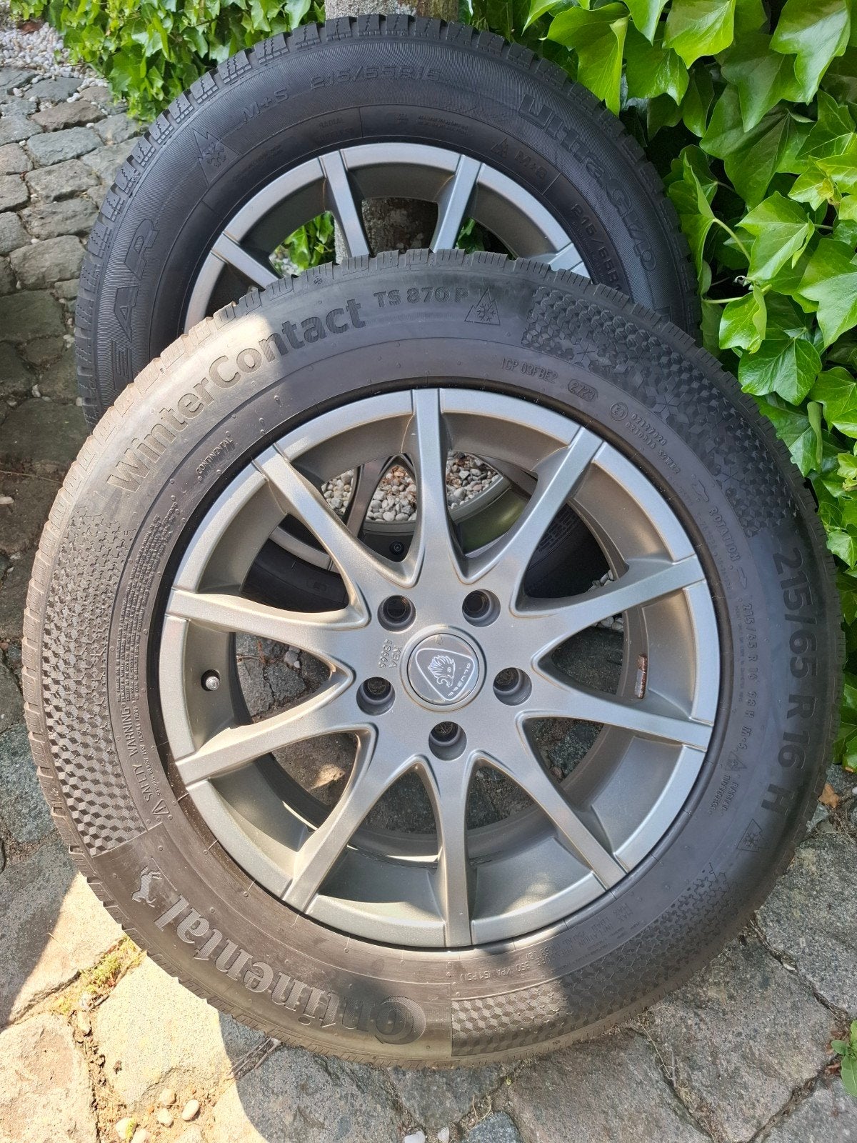 Winterbanden & velgen Nissan Qashqai J10 J11 215/65/16 R 98H, Auto-onderdelen, 16 inch, Banden en Velgen, Personenwagen, Gebruikt