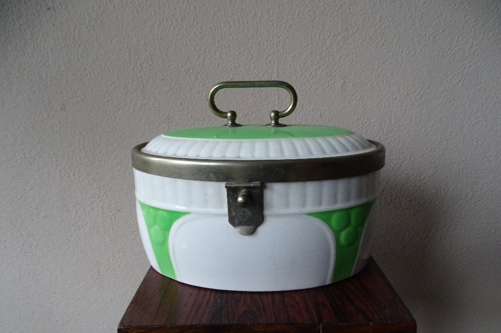 Art Deco koektrommel, keramiek, Ophalen of Verzenden