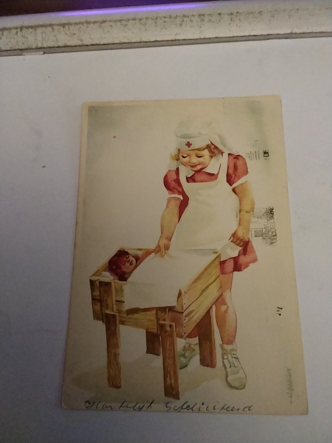 Kind  verkleed als verpleegster, Ophalen of Verzenden, Voor 1920, Kinderen