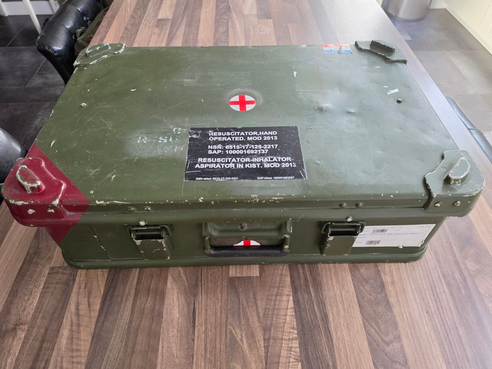 Aluminium zagers kist - 57x38x16 cm, Ophalen of Verzenden, Landmacht, Nederland, Kist of Geocache