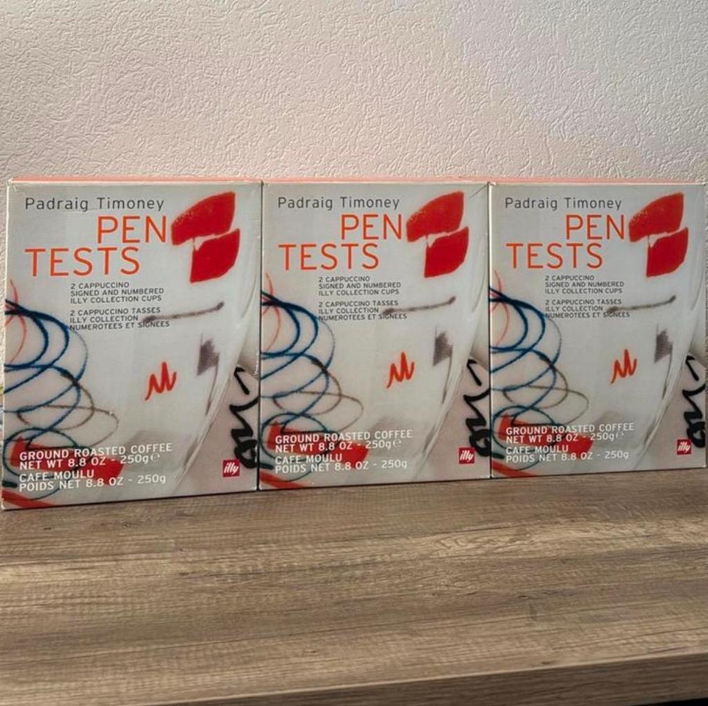 Illy 2004 Pen Tests Cappuccino Set – Padraig Timoney, Ophalen of Verzenden