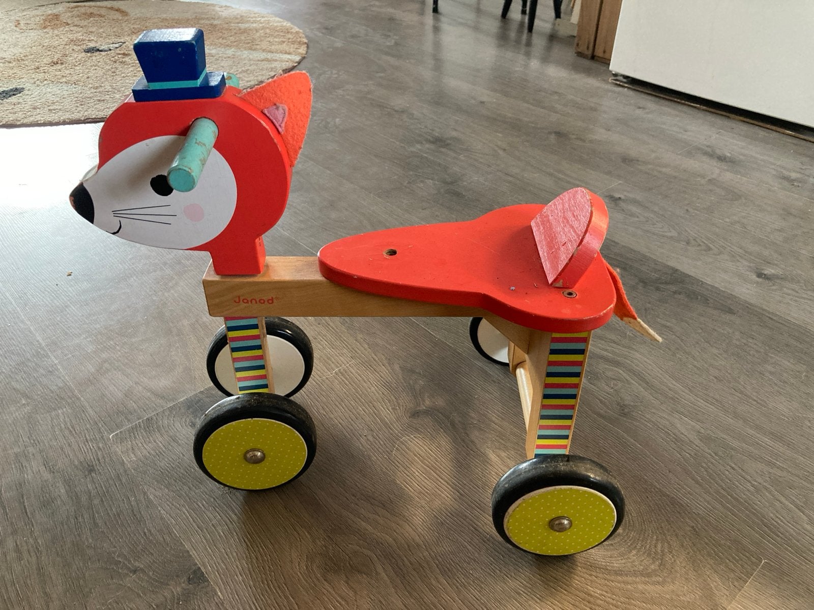 Janod Vos Loopfietsje - gebruikt, Ophalen, Gebruikt, Rij- of Hobbelspeelgoed