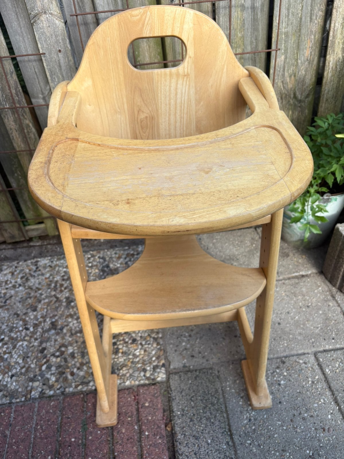 Triptrap tiamo wood, Kinderen en Baby's, Ophalen, Zo goed als nieuw, Meegroeistoel