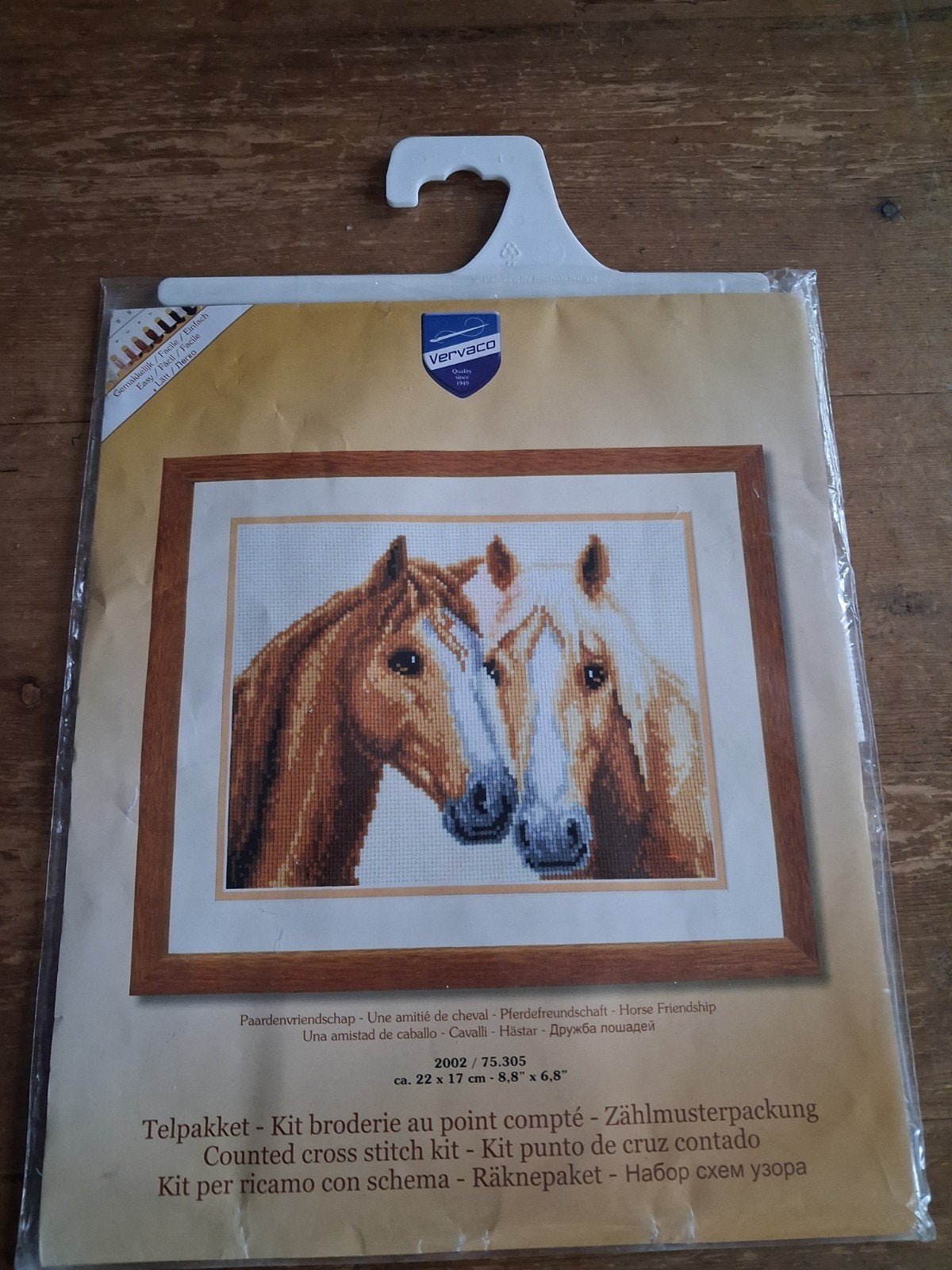 Vervaco borduurpakket paarden. Nieuw. Compleet, Ophalen of Verzenden, Nieuw, Handborduren, Borduurpakket