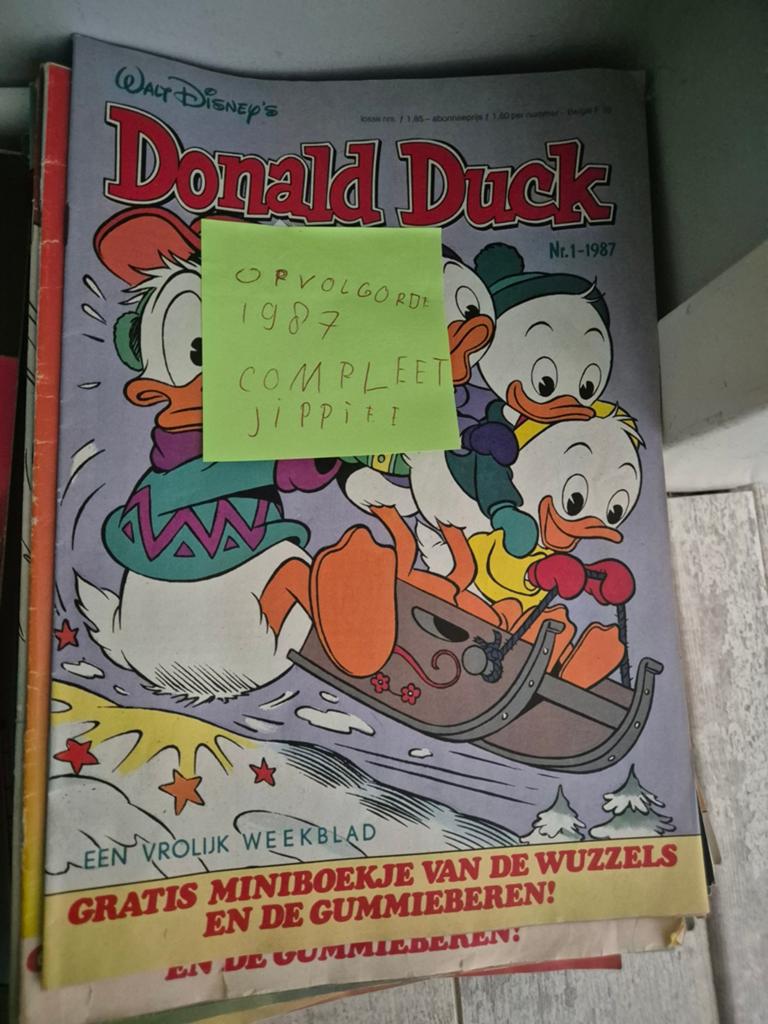 Donald duck jaargang 1987 compleet, Ophalen, Gelezen, Overige typen