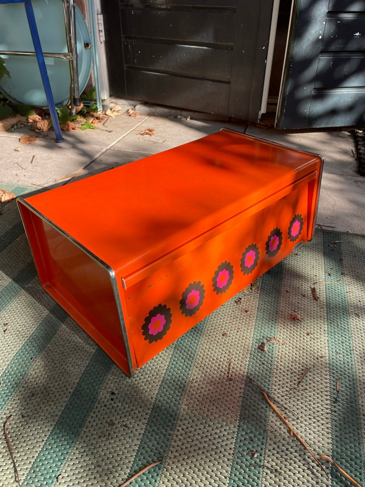 Iconische Brabantia broodtrommel - Oranje retro design, Ophalen