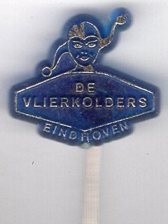 De Vlierkolders Eindhoven plastic carnavals speldje ( Z_220), Ophalen of Verzenden, Zo goed als nieuw, Stad of Land, Speldje of Pin