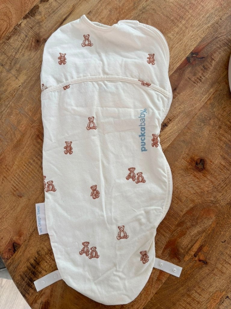 Ongedragen Puckababy inbakerslaapzak Piep 0-3M, Kinderen en Baby's, Ophalen of Verzenden, Zo goed als nieuw, Puckababy, Jongetje of Meisje