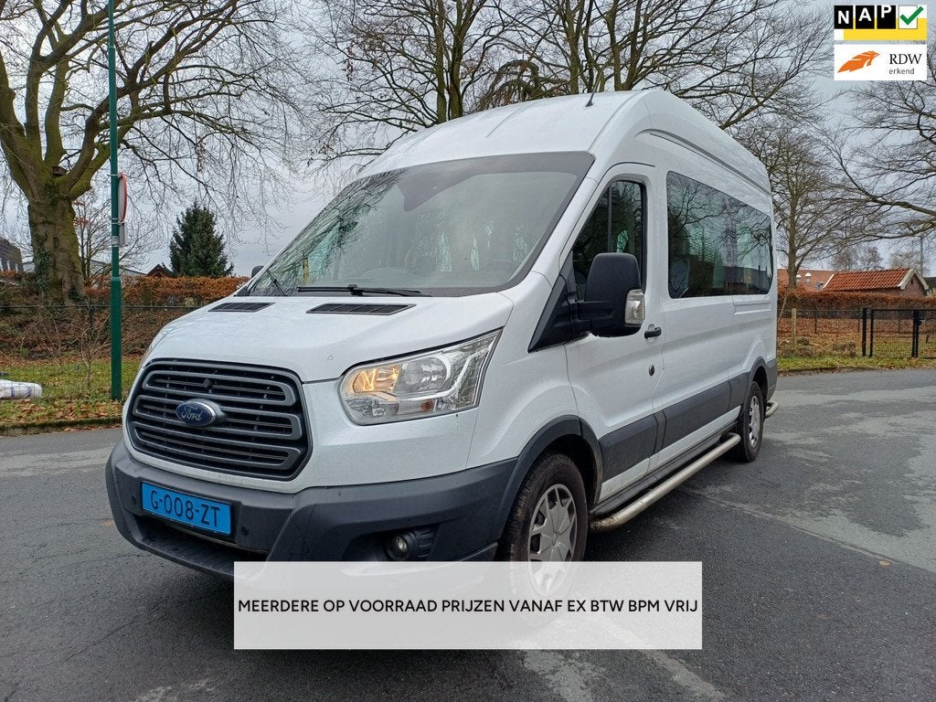 Ford Transit 350 2.0 TDCI L3H2 ROLSTOELBUS /LIFT/AUTOMAAT/EU, Auto's, Euro 6, Wit, Bedrijf, Diesel