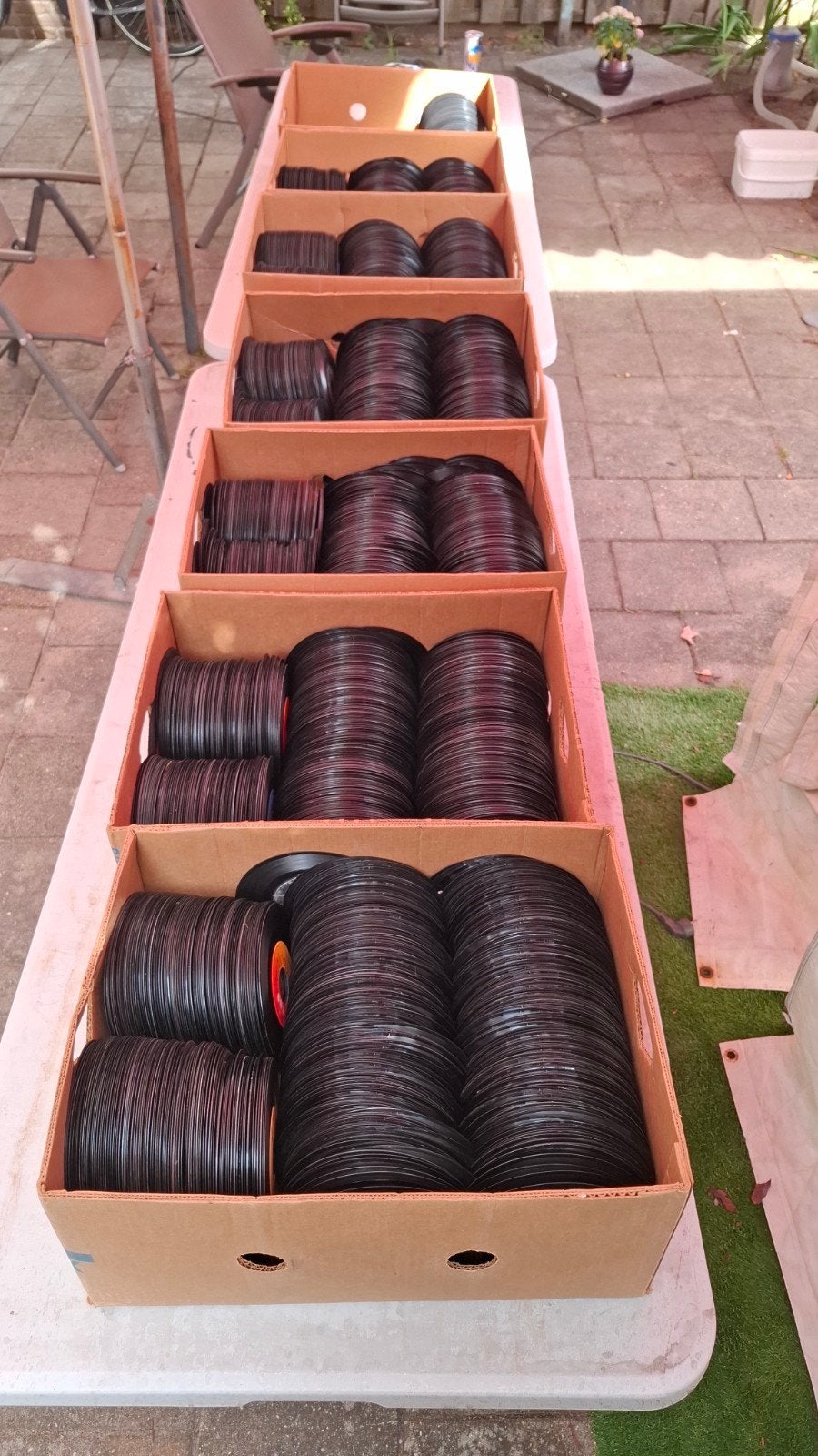 3500 singles jukebox zonder hoesje, Ophalen, Gebruikt, Overige genres
