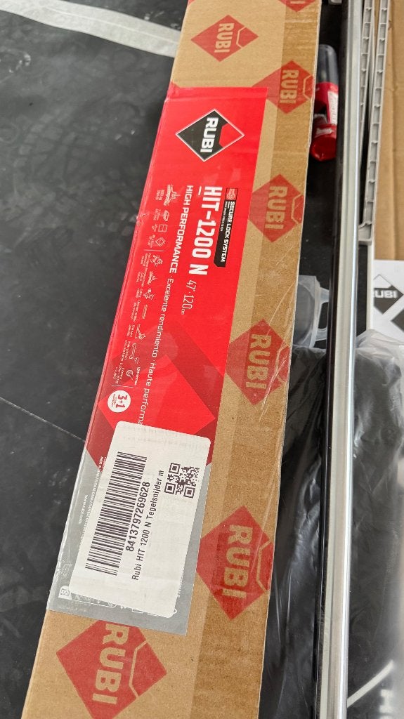 Handmatige tegelsnijder Rubi HIT-1200N, Ophalen, 60 cm of meer, Zo goed als nieuw, 10 m² of meer