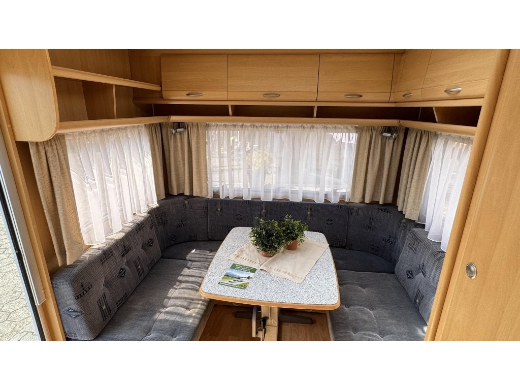 Dethleffs Camper 460 T - Voortent, Caravans en Kamperen, Caravans, Rondzit, Tot en met 2, Bedrijf, 750 - 1000 kg