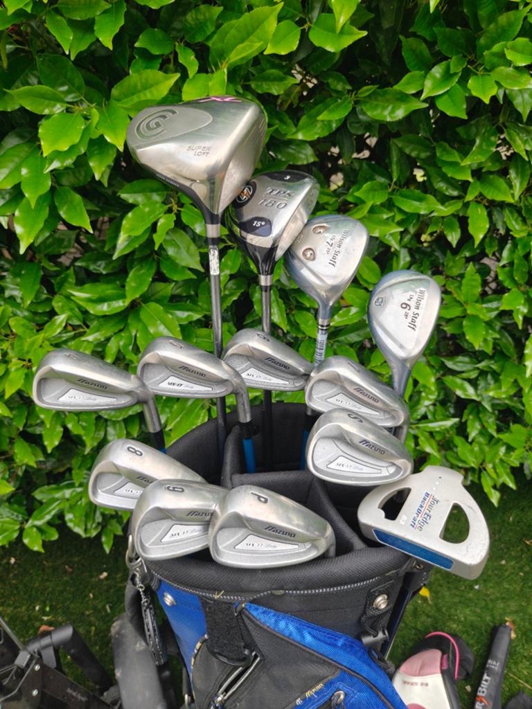 Complete MODERNE golfset dames / Mizuno/ als NIEUW+ tas+trol, Ophalen of Verzenden, Zo goed als nieuw, Set, Mizuno