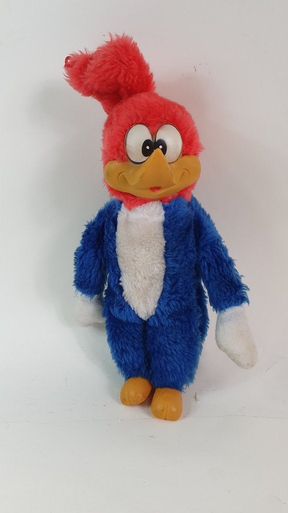Woody Woodpecker, vintage knuffel, 28 cm. 3A6, Tweedehands verkoop, Tweedehands verkoop, Gebruikt, Overige typen