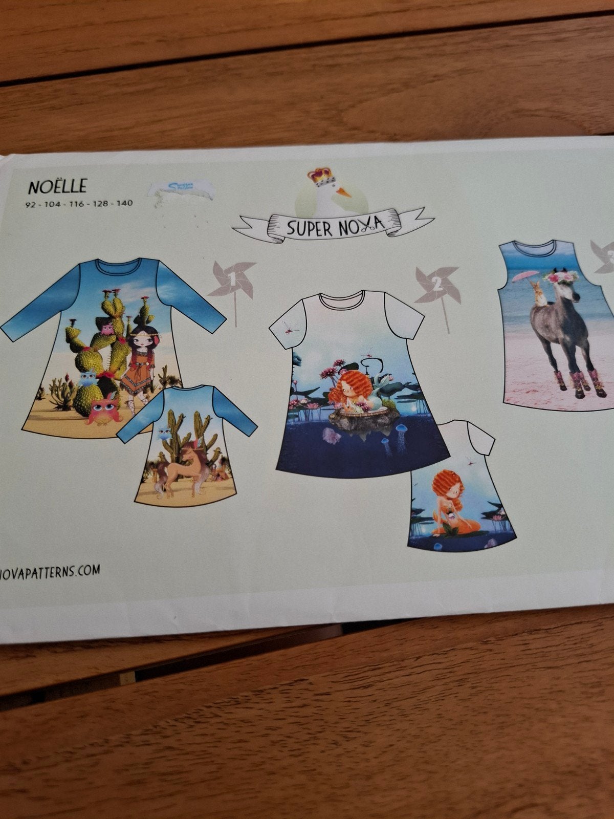 Patroon Super Nova - Noëlle jurk, Overige merken, Overige typen, Kind, Nieuw