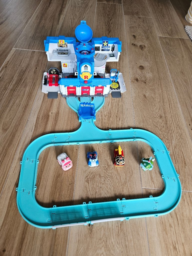 Garage robocar poli met baan, Ophalen, Gebruikt