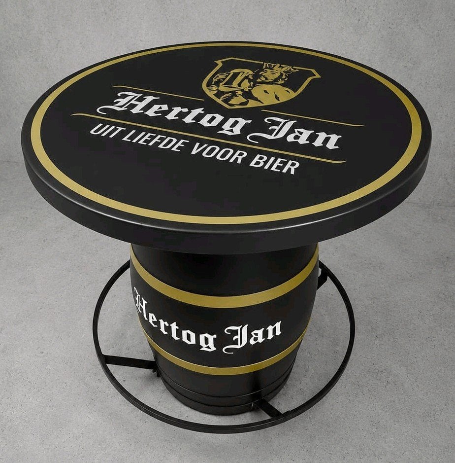 Supermooie HERTOG JAN wijnvat statafel BLACK EDITION !!, Ophalen of Verzenden, Nieuw, Overige typen, Hertog Jan