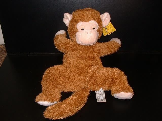 SUNKID AAP BADSTOF BRUIN KLEIN NIEUW CA 32 CM LANG. MET, Ophalen of Verzenden, Nieuw, Overige typen