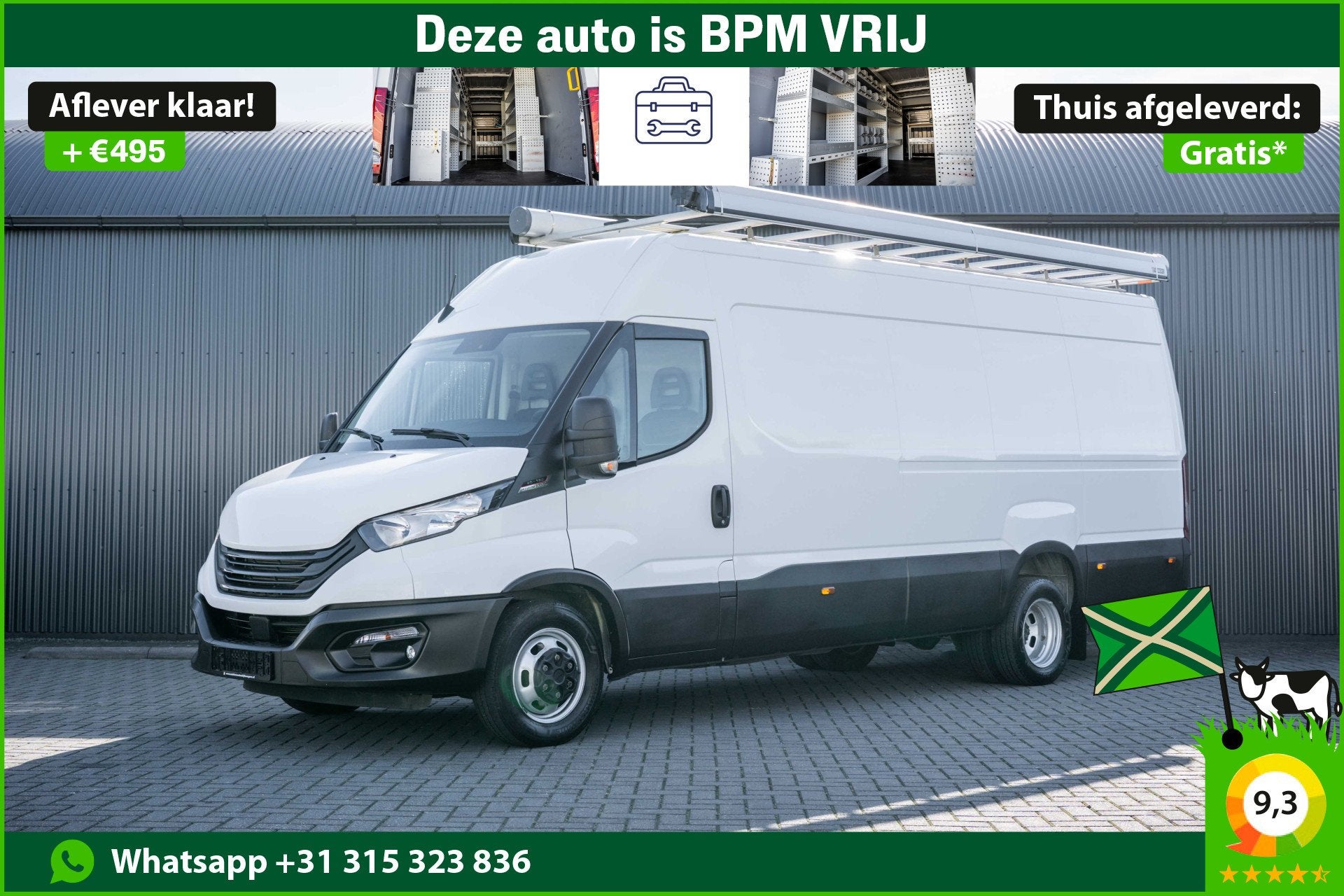 Iveco Daily 3.0L 40C18 | N1 | L4H2 | Cruise | Volledig Inger, Auto's, Automaat, Gebruikt, Zwart, Iveco