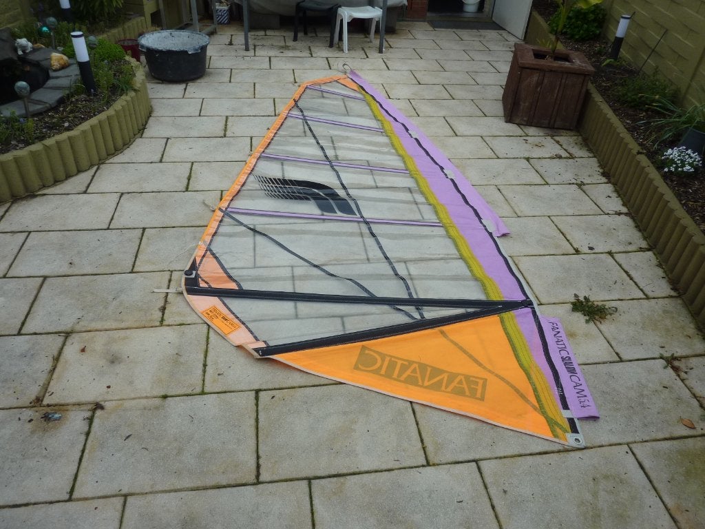surf zeil fanatic slalom CAM 5.4, Watersport en Boten, Windsurfen, Ophalen, Gebruikt, Zeil, Met draagtas