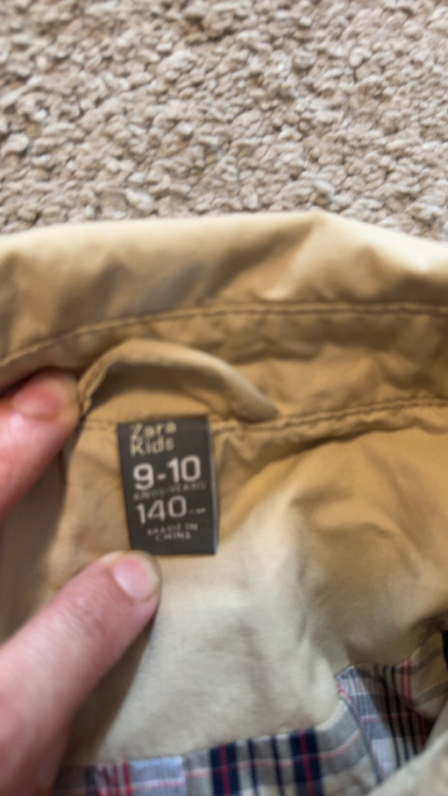 Zara Kids Trenchcoat - Beige - Maat 140 (9-10 jaar), Kinderen en Baby's, Ophalen of Verzenden, Gebruikt, Jongen of Meisje, Jas