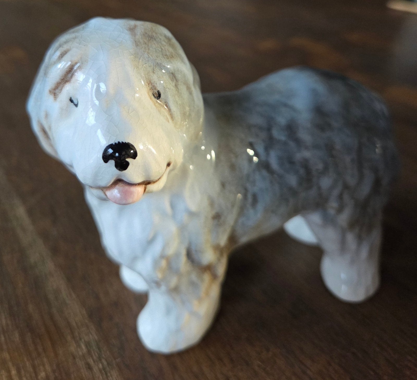 Vintage Sylvac old English sheepdog beeldje, Ophalen of Verzenden, Gebruikt, Dier