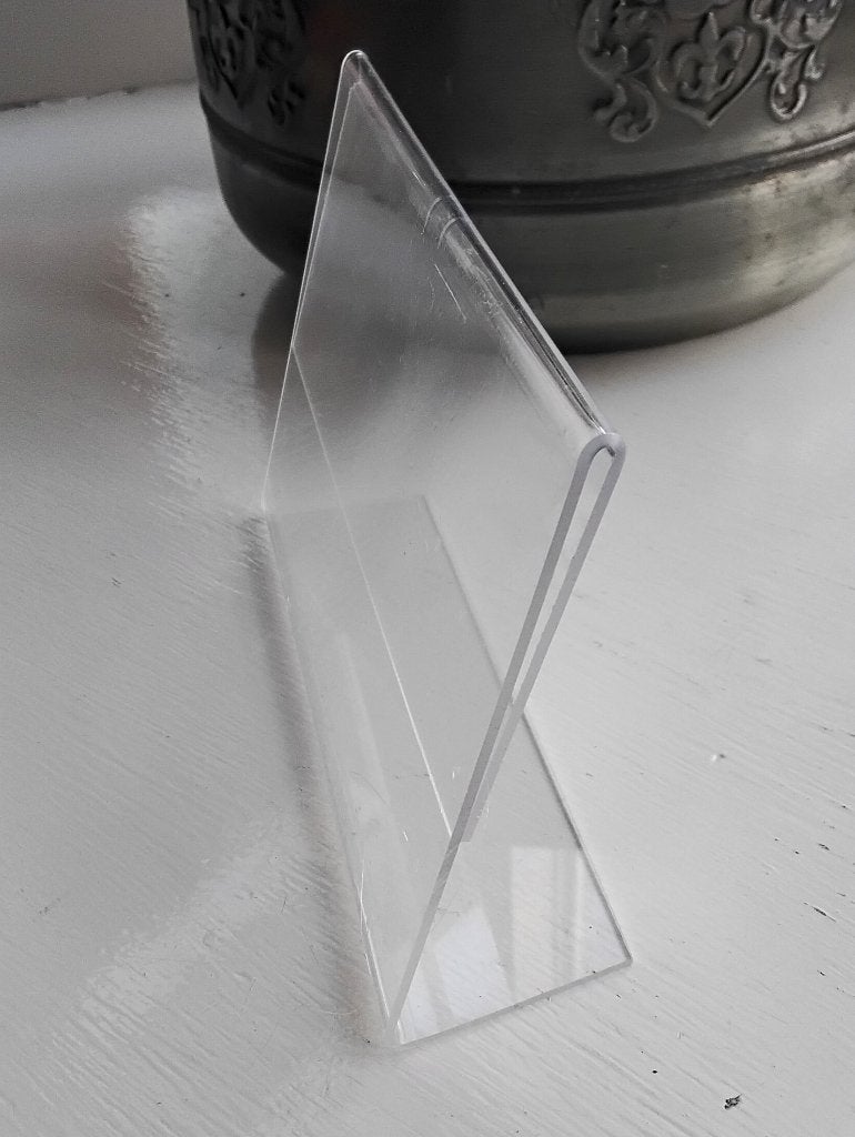 Eenvoudig plexiglas fotolijstje, Kunststof, Gebruikt, 10 cm, Ophalen of Verzenden