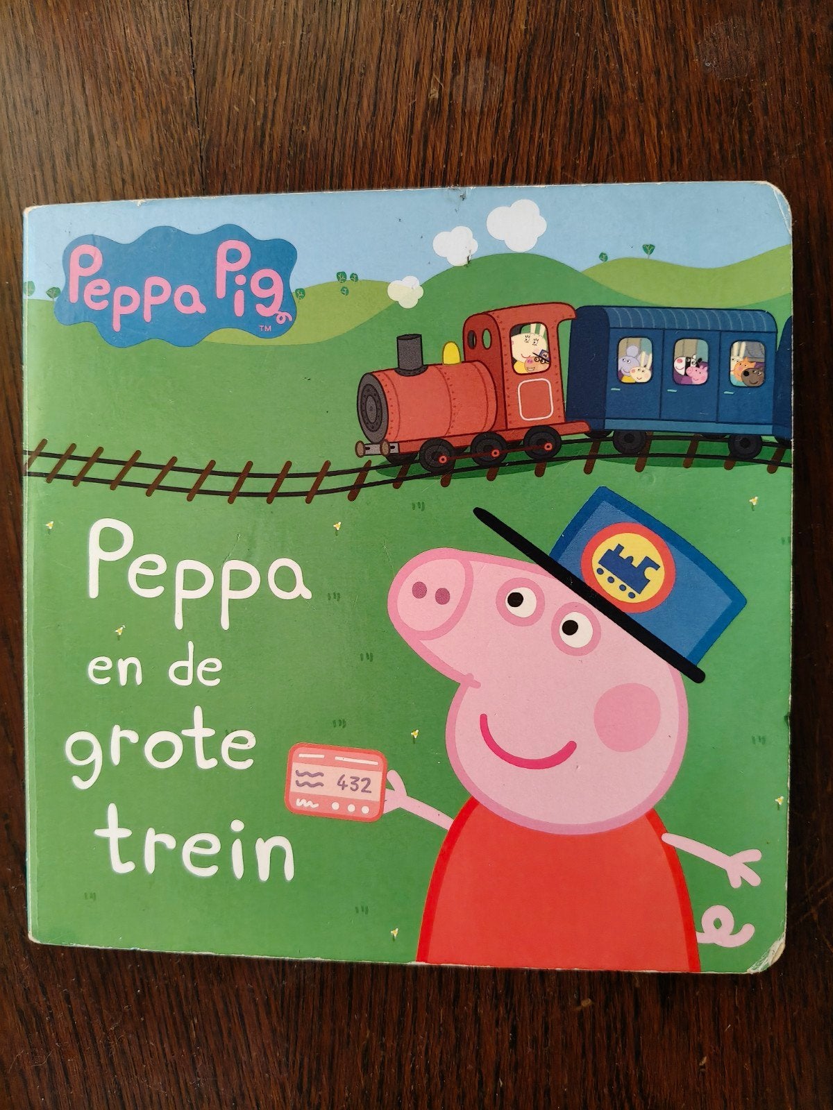 Peppa Pig en de grote trein - Kartonboekje, Ophalen of Verzenden