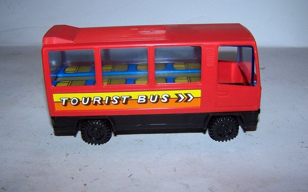 Prachtige vintage Oostduitse Tourist Bus met frictiemotor., Antiek en Kunst, Ophalen of Verzenden
