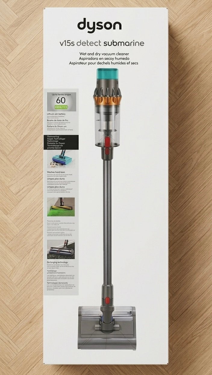 Dyson V15 Detect Submarine, Witgoed en Apparatuur, Nieuw, Ophalen of Verzenden, Steelstofzuiger, Dweilfunctie