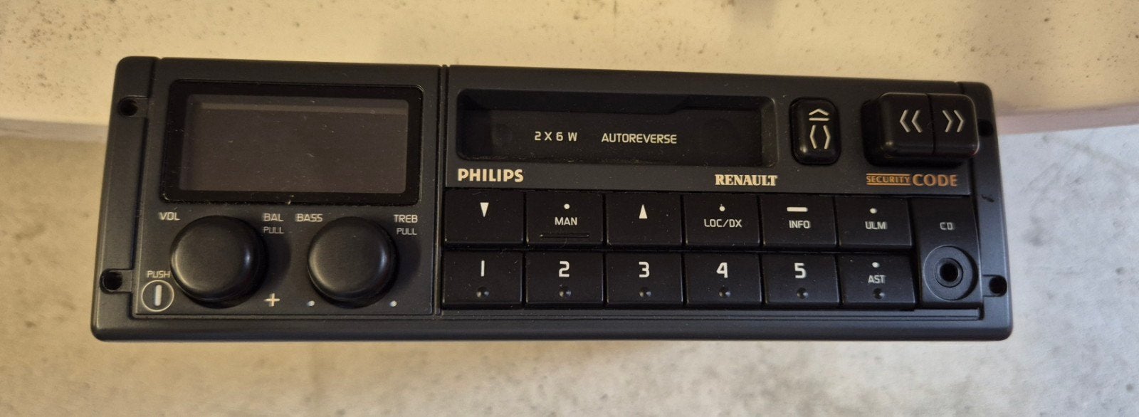 Vintage Philips autoradio cassettespeler, Ophalen, Gebruikt