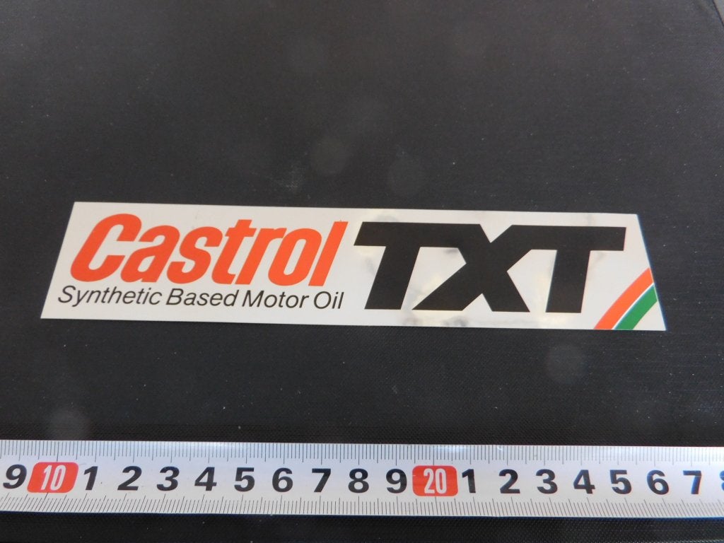 sticker CASTROL TXT  Synthetic Based Mptpr Oil, Verzamelen, Ophalen of Verzenden, Zo goed als nieuw