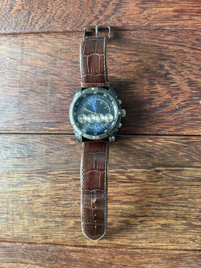 (Used) Original Vintage Gentlemans Hour Work, Sieraden, Tassen en Uiterlijk, Horloges | Heren, Overige merken, Gebruikt, Staal