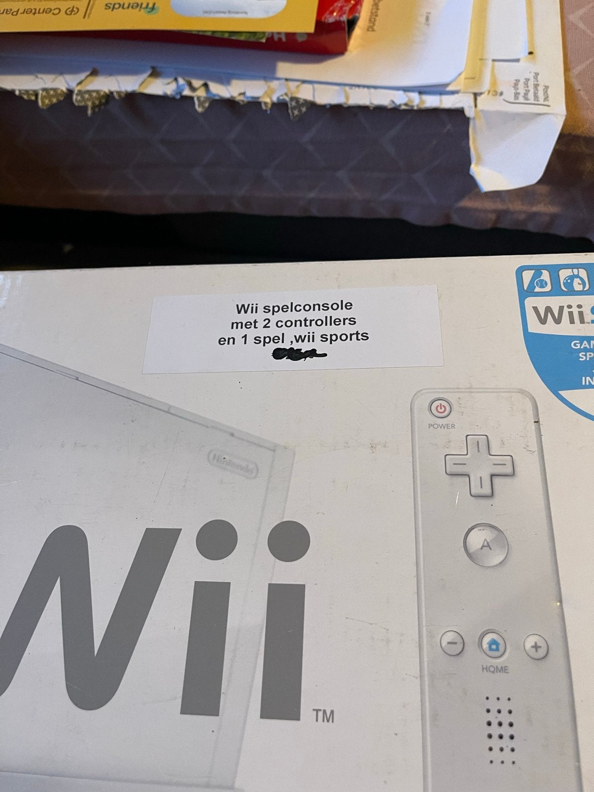 Wii spelconsole met 2 controllers en Wii Sports, Ophalen of Verzenden, Gebruikt, Met 2 controllers, Met games