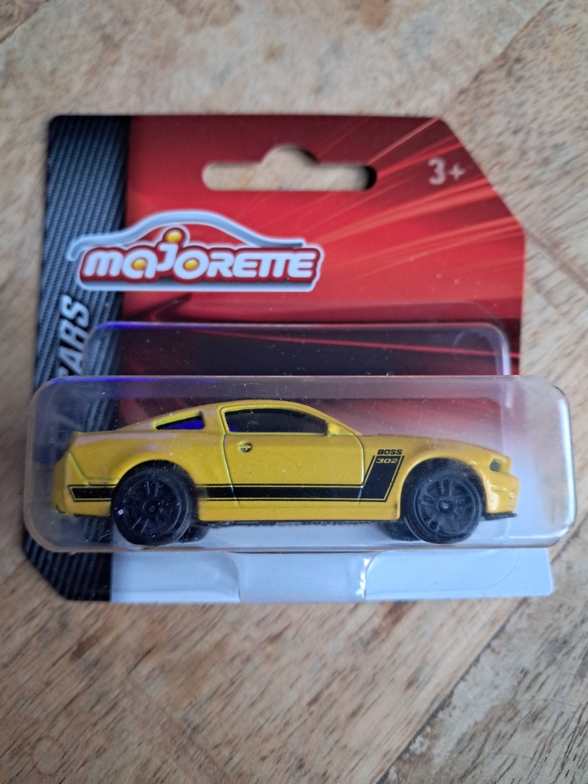Majorette Ford Mustang Boss geel nieuw in verpakking, Ophalen of Verzenden, Nieuw, Auto