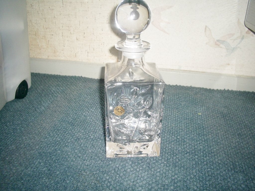 Kristallen Karaaf met Stickertje - Klein Defect, Ophalen of Verzenden