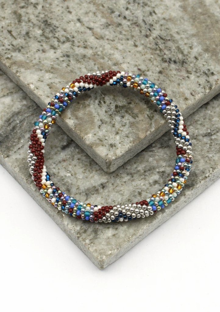 Glaskralen armband - indian arizona - RB169, Overige materialen, Overige kleuren, Verzenden, Nieuw