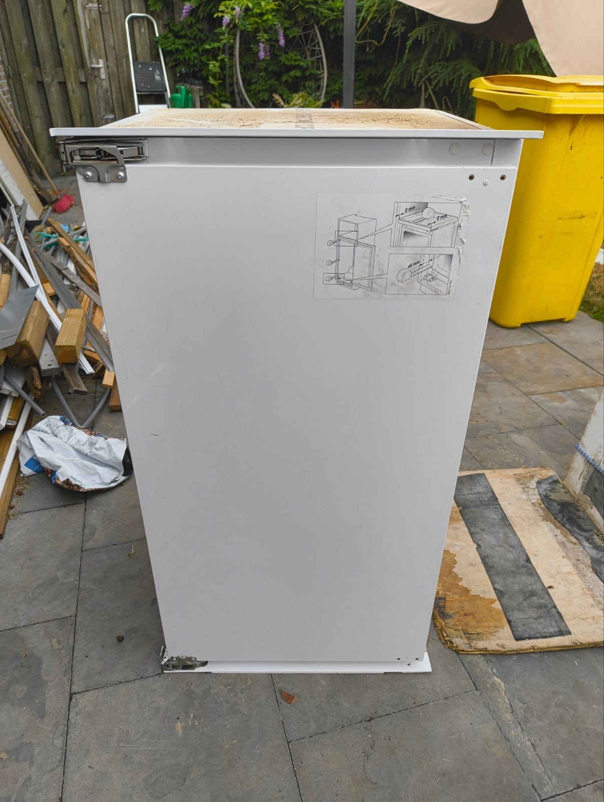 Bauknecht inbouw koelkast 56x102, voor 60cm kast, 200 liter of meer, 45 tot 60 cm, Ophalen, 85 tot 120 cm