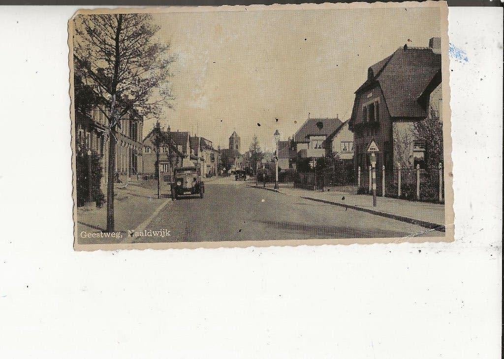 Naaldwijk Geestweg met Ford M Braun, Verzamelen, Ophalen of Verzenden, Ongelopen, Zuid-Holland