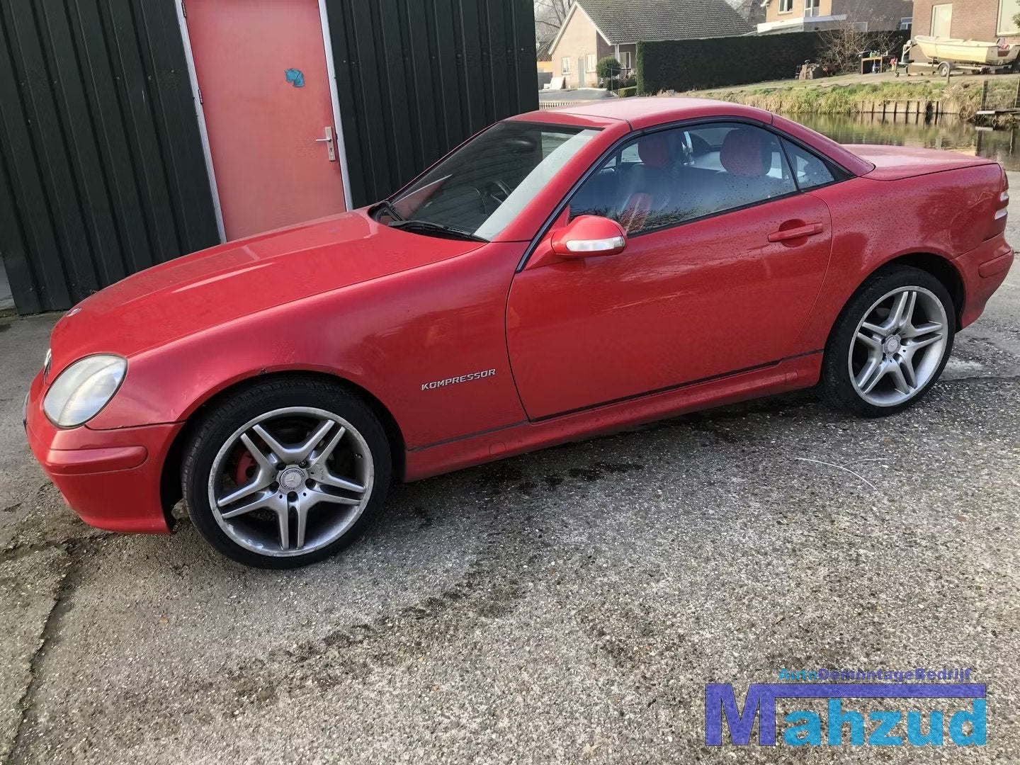 MERCEDES SLK R170 linker deur portier spiegel rood 585, Auto-onderdelen, Gebruikt, Mercedes-Benz AG, Deur, Mercedes-Benz