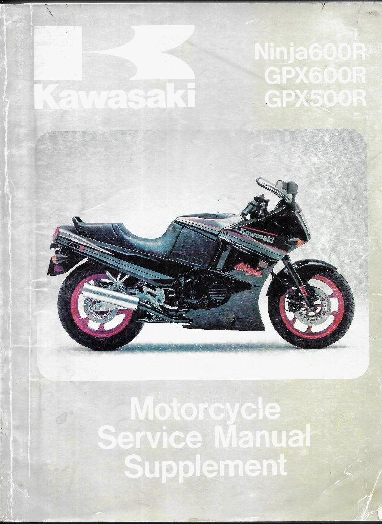 Kawasaki Ninja 600 R GPX600 R GPX500 R manual (1345z), Verzenden, Kawasaki