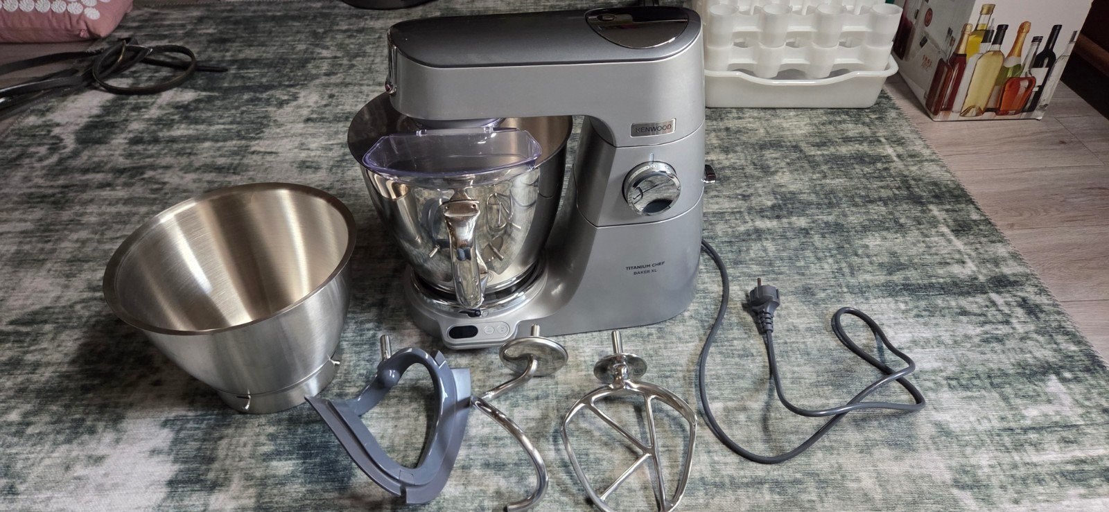 Kenwood Titanium Chef Baker XL keukenmachine, Witgoed en Apparatuur, Keukenmixers, Zo goed als nieuw, 4 liter of meer, 3 snelheden of meer