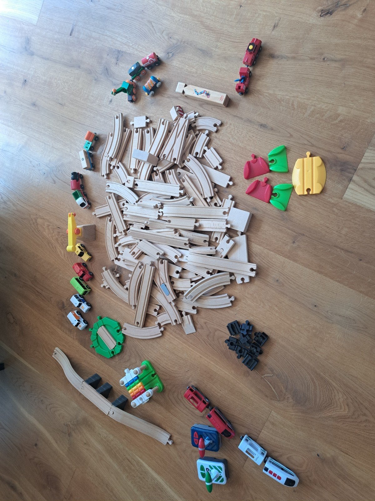 Houten treinbaan, Ophalen, Gebruikt
