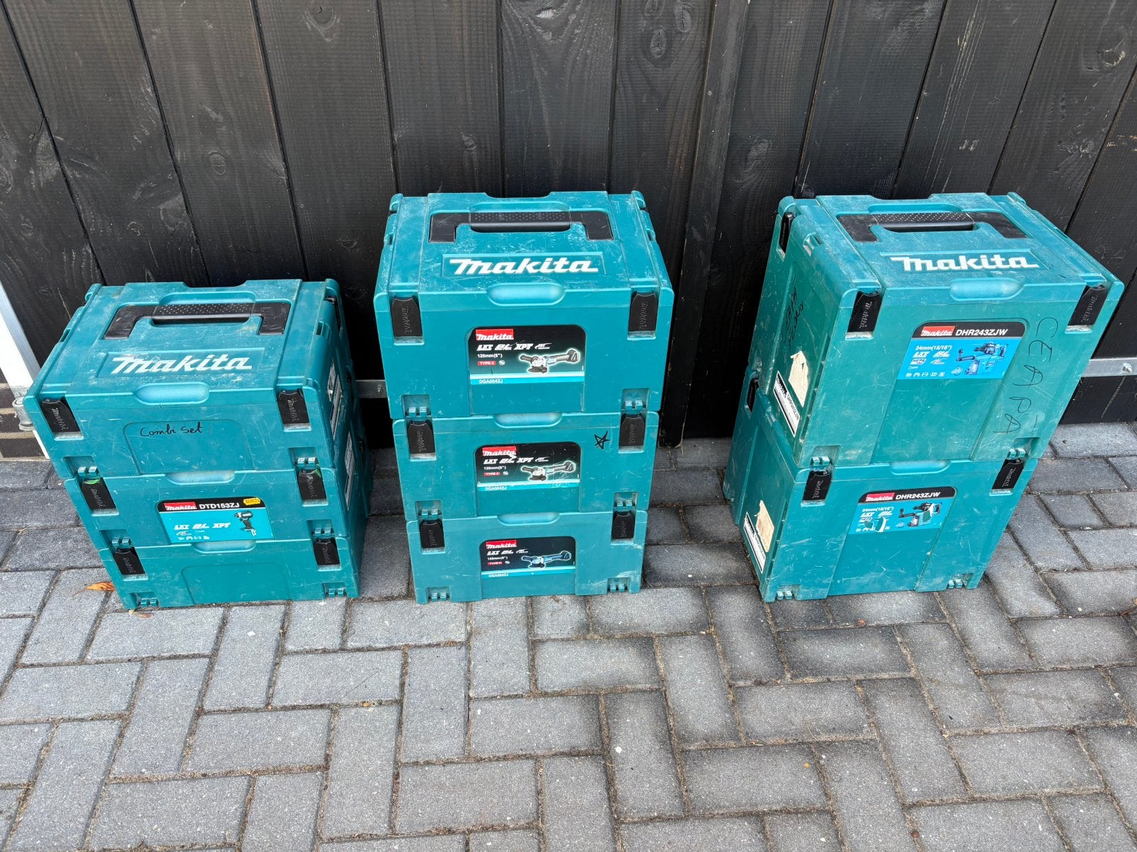 Makita Mboxen systainers, Ophalen, Gebruikt